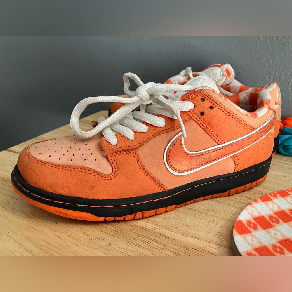 CONCEPTS x Nike Dunk Low SB Orange Lobster RARE Sneakers FD8776-800 🦞 Shoes - Picture 7 of 16